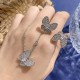 Van Cleef & Arpels Two Butterfly Of Silver VCA Rings