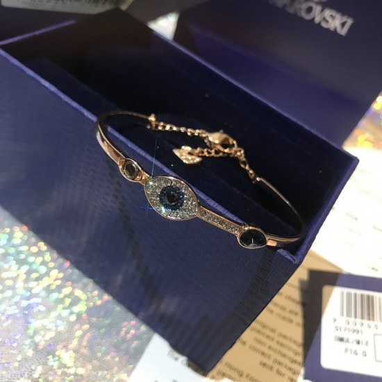 Swarovski Duo Evil Eye Bangle 5171991 5.9CMx4.5CM