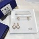 Swarovski Edify Clear Crystal Pearl Earrings 5197806