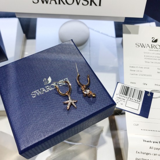 Swarovski Ocean Crab Earrings 5480784