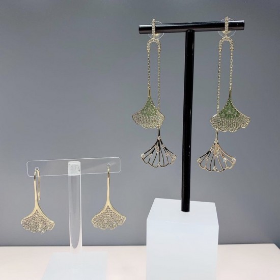 Swarovski Stunning Gingko Pierced Earrings 5518176 4x2.2CM