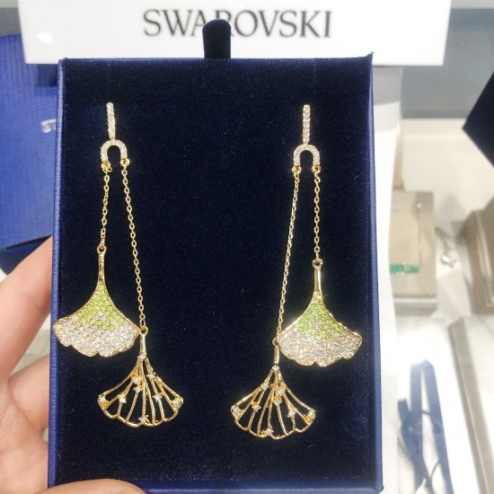 Swarovski Stunning Ginko Earrings 5527080 8.5cmx3cm