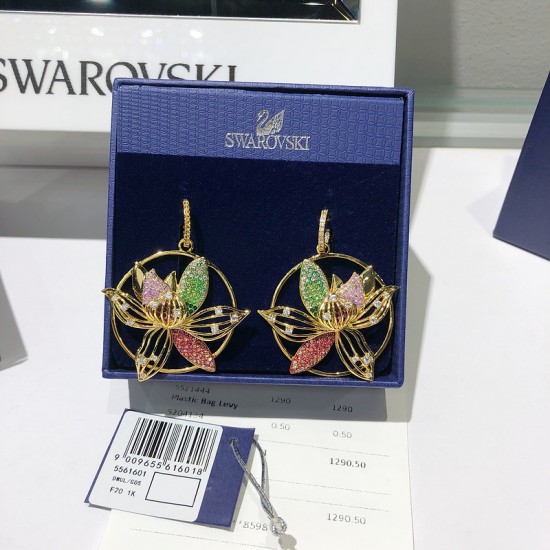 Swarovski Togetherness Hoop Pierced Earrings 5561601 5x4CM