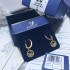 Swarovski Leather Swan Earrings 5374918