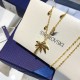 Swarovski Lime Palm Tree Necklace 5375301