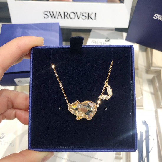 Swarovski Pets Pig Necklace 5446984