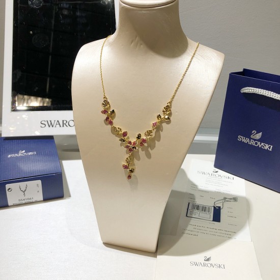 Swarovski Tropical Flower Y Necklace 5541061 38/8x7.5CM