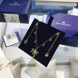 Swarovski Lime Palm Tree Necklace 5375301