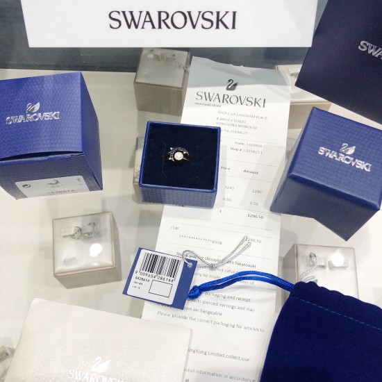 Swarovski Duo Moon Ring 5428614