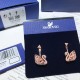 Swarovski Facet Swan Earrings 5358058