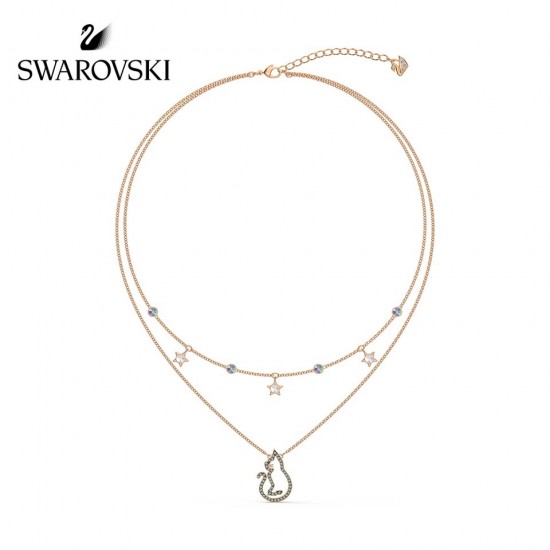 Swarovski Cattitude Layered Necklace 5566726