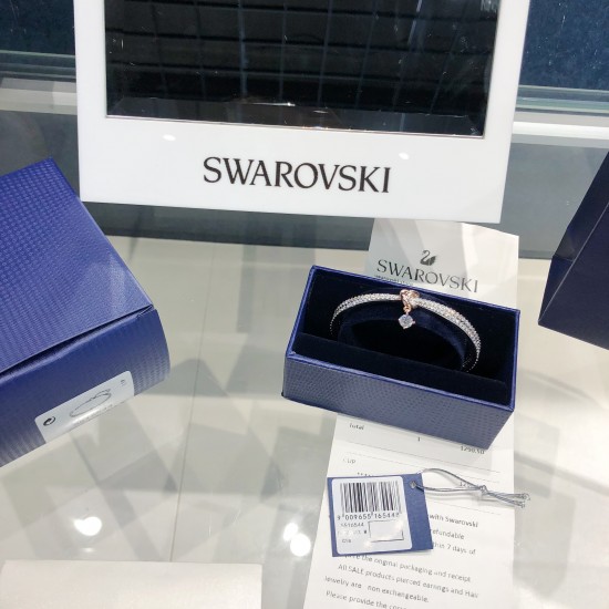 Swarovski Lifelong Heart Bangle 5516544 5.9CMx4.5CM