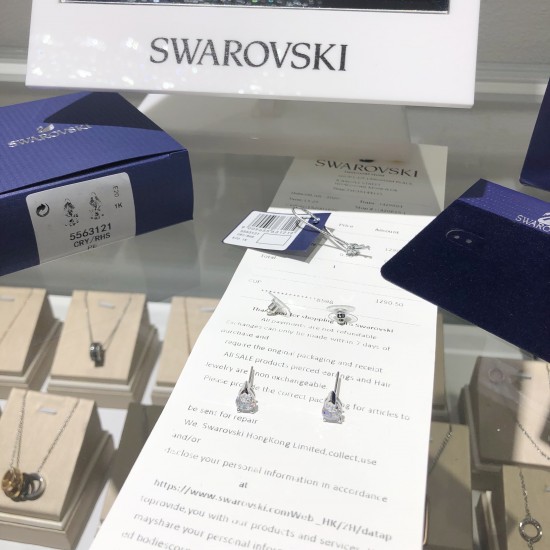 Swarovski Attract Earrings 5563121 0.9cmx0.5cm