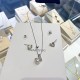 Swarovski Crystal Leaf Shape Necklace Earring 5464408