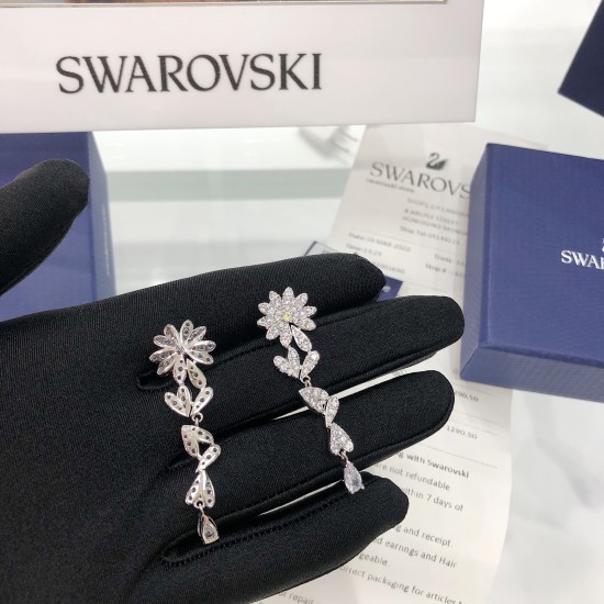 Swarovski Eternal Flower Earrings 5512655 5cmx1.6cm