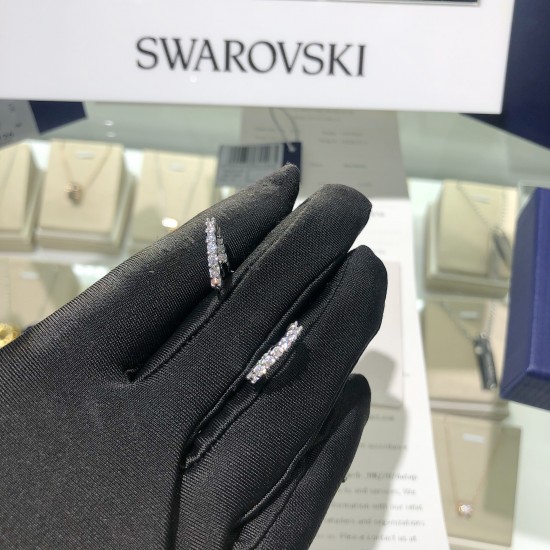 Swarovski Mini Hoop Pierced Earrings 5562126 1.5cm