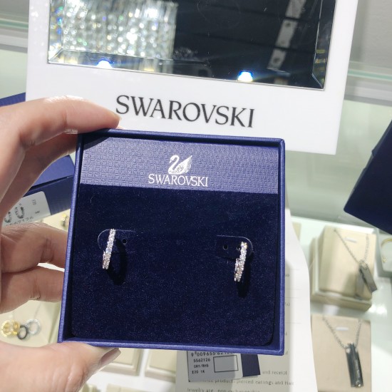 Swarovski Mini Hoop Pierced Earrings 5562126 1.5cm