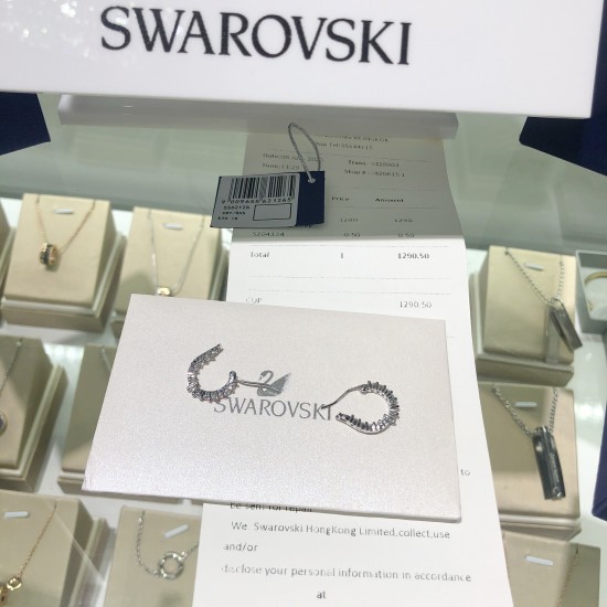 Swarovski Mini Hoop Pierced Earrings 5562126 1.5cm