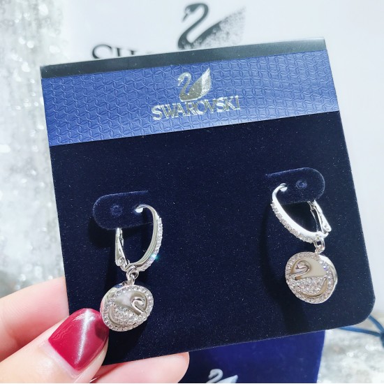 Swarovski Pearly Swan Earrings 5271883