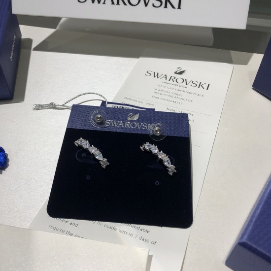 Swarovski Tennis Deluxe Mixed Pierced Earrings 5563322 2x0.5CM