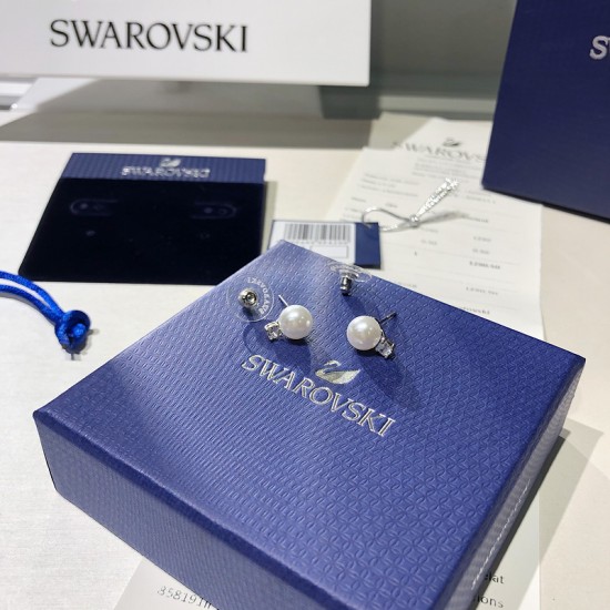 Swarovski Treasure Pearl Pierced Earrings 5559420 1.2x0.8CM