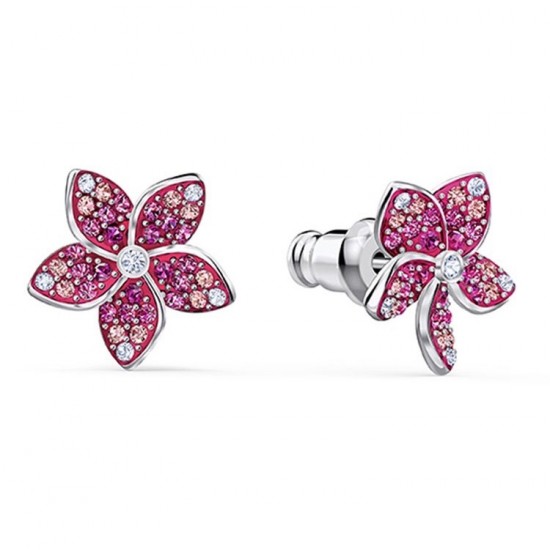 Swarovski Tropical Flower Pierced Earrings 5519254