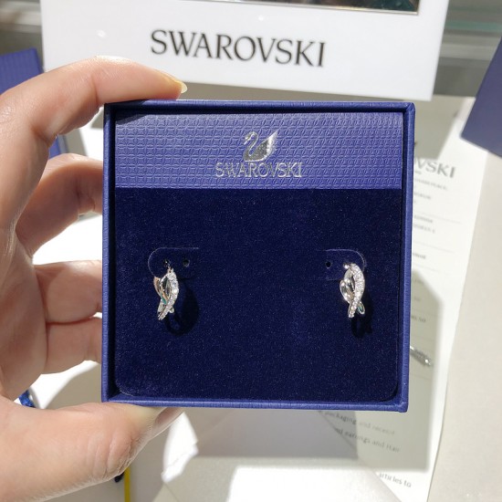 Swarovski Twist Hoop Pierced Earrings 5563908 2.6x0.6CM