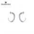 Swarovski Twist Hoop Pierced Earrings 5582807 2.6x0.6CM