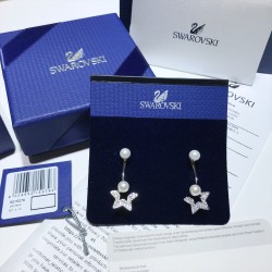 Swarovski Crystal Pearl Five-pointed Star Earrings 5215279