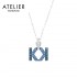 Swarovski Karl Lagerfeld Logo Necklace 5568589