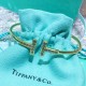 Tiffany T Diamond Wire Bangle 18k Gold