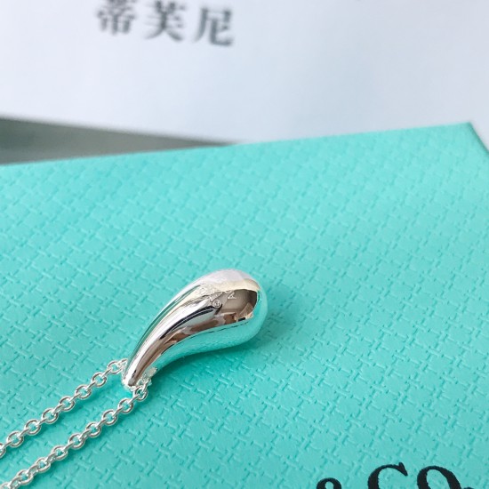 Tiffany Elsa Peretti Teardrop Pendant Sterling Silver