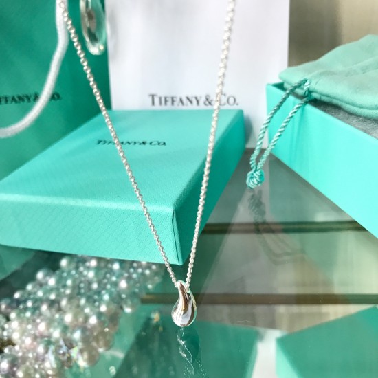 Tiffany Elsa Peretti Teardrop Pendant Sterling Silver