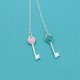 Tiffany Keys Heart Key Pendant Sterling Silver