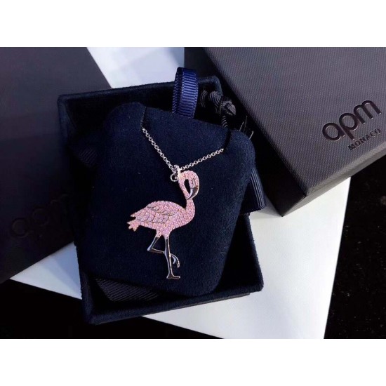 APM Monaco Flamingo Earrings Pendant For W JewelrySuit