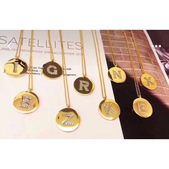 APM Monaco Gold Alphabet Necklace For W And M Jewelry