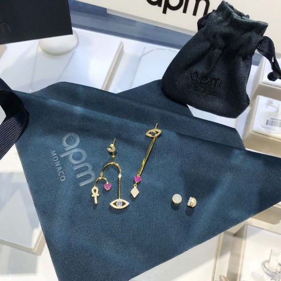 APM Monaco Gold Lucky Earrings For W Jewelry