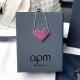 APM Monaco Heart-Shaped Red Diamond Bracelet W Jewelry