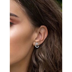 APM Monaco Meteorites De Noel Silver W Ear Stud Jewllery 