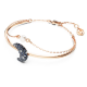 Luna Bangle - Rose Gold Tone Plated with Moon Charm