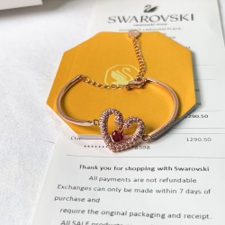 Swarovski UNA Heart-Shaped Rose Gold Bracelet For W Jewelry 5666672 