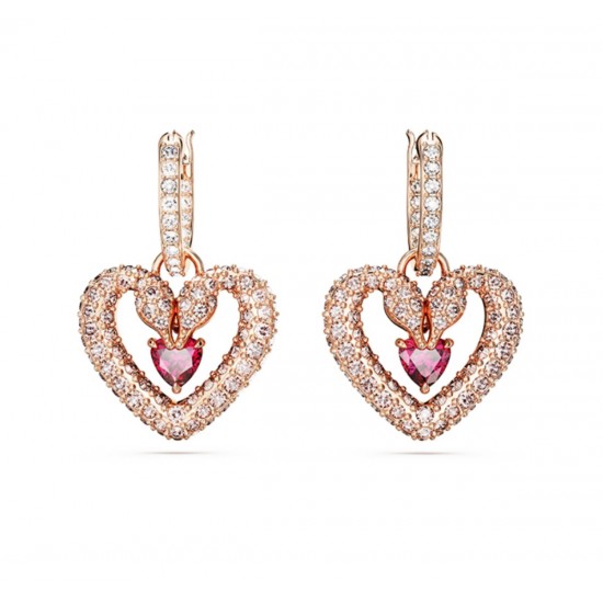 Swarovski UNA Pink Drop Earrings For W Jewelry 5662875